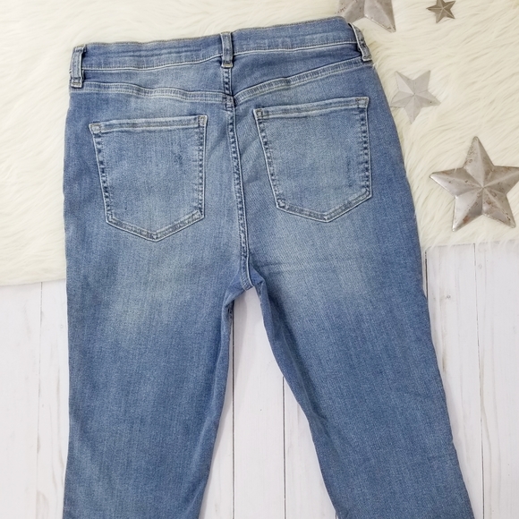 Free People Great Heights cropped jeans fray hems - Picture 5 of 8